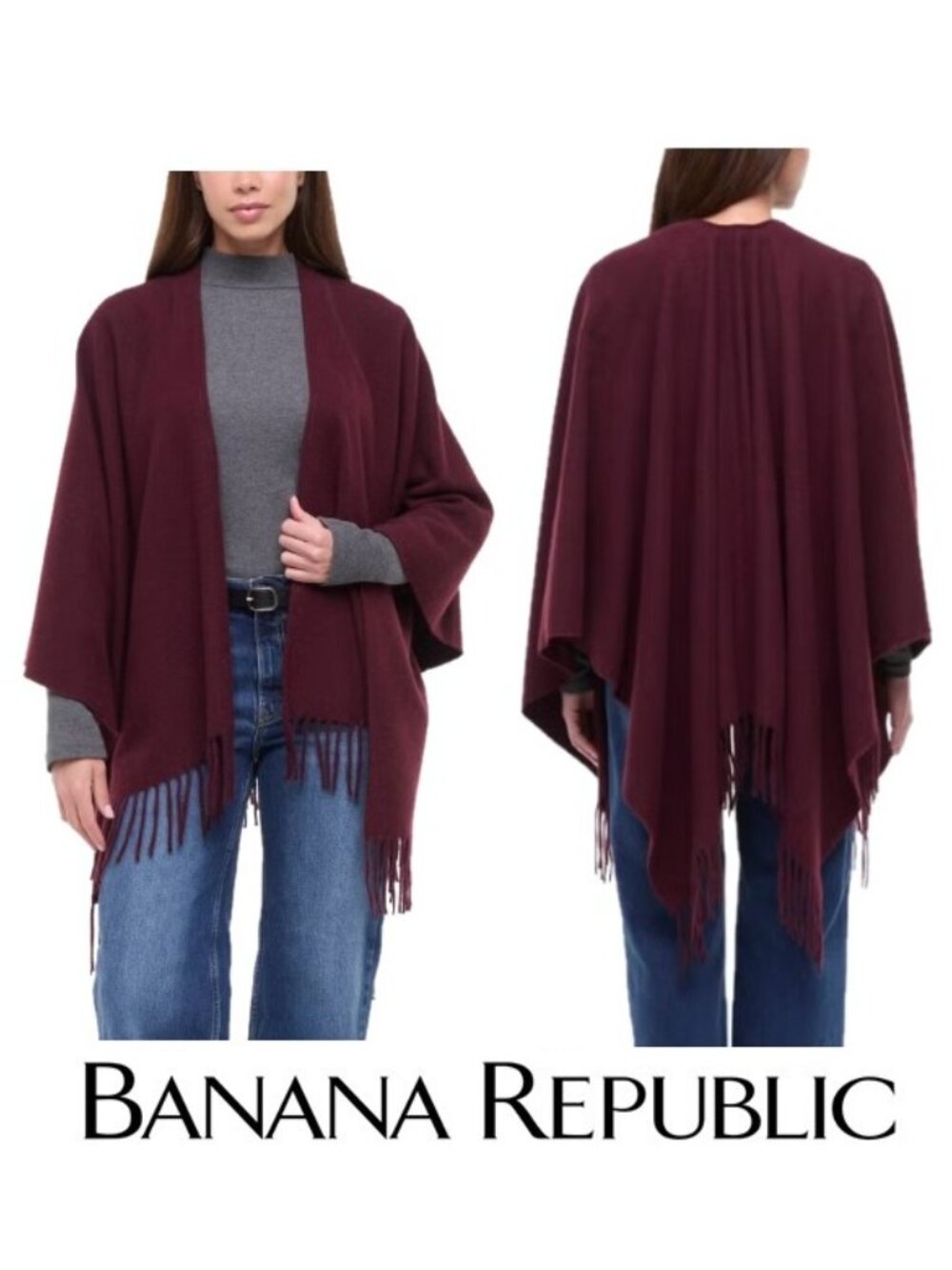 NWT Banana Republic Women's Wrap, Vino Rosso